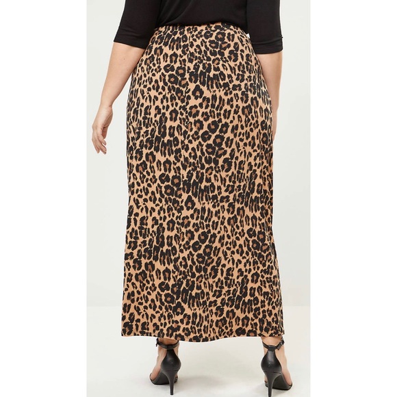 Lane Bryant Animal Print Pull-On Maxi Skirt NWT - Picture 2 of 3